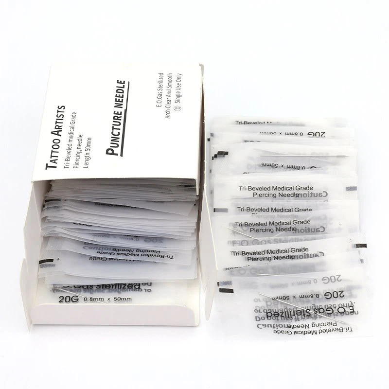 Sterilizált testpiercing tetováló tű
